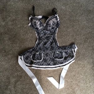 Victoria’s Secret sexy lingerie apron, XS